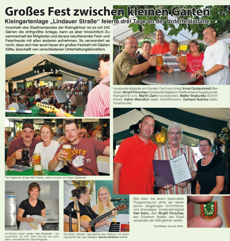Großes Fest zwischen kleinen Gärten auensee