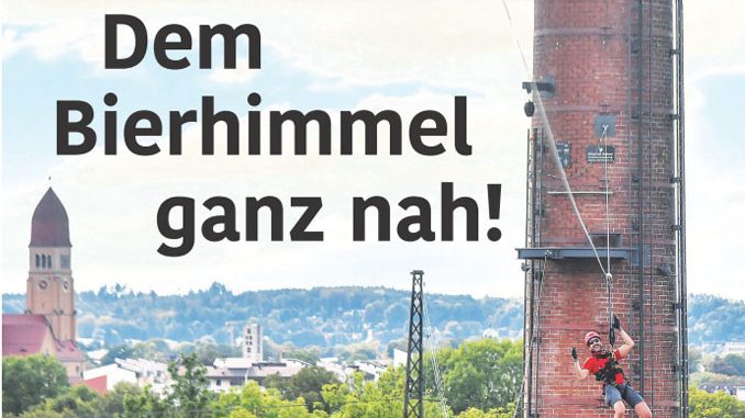 Brauhaus eröffnete weltweit einzigartigen „Riegele BierFlug“ über den Dächern der Stadt