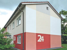 Prämierte Fassadengestaltung in Stadtbergen