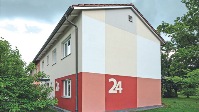 Prämierte Fassadengestaltung in Stadtbergen